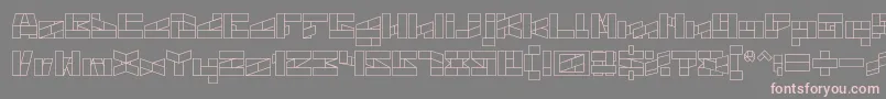 BILL GATES WINDOWS Font – Pink Fonts on Gray Background