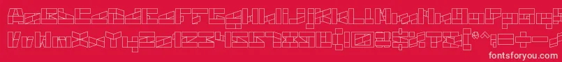 BILL GATES WINDOWS Font – Pink Fonts on Red Background