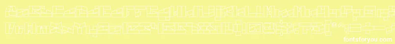 BILL GATES WINDOWS Font – White Fonts on Yellow Background