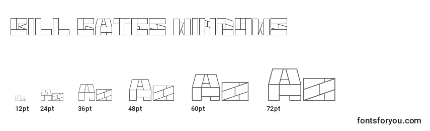 Rozmiary czcionki BILL GATES WINDOWS