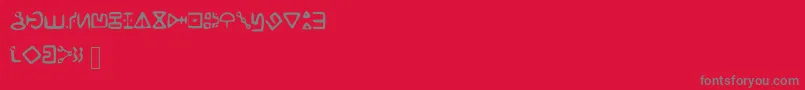 Bill s Cipher Font – Gray Fonts on Red Background