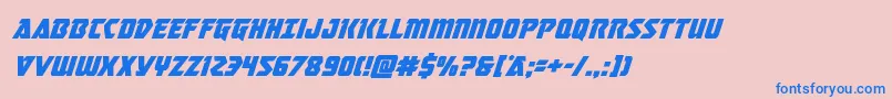 Weitere Informationen zur Masterbreakersuperital-Schriftart Masterbreakersuperital-Schriftart – Blaue Schriften auf rosa Hintergrund