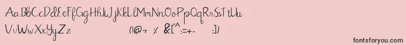 Billbo Demo Version Font – Black Fonts on Pink Background