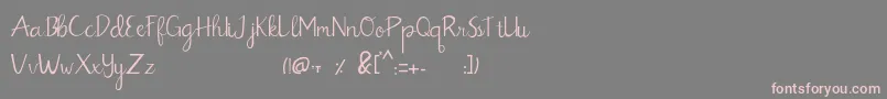 Billbo Demo Version Font – Pink Fonts on Gray Background