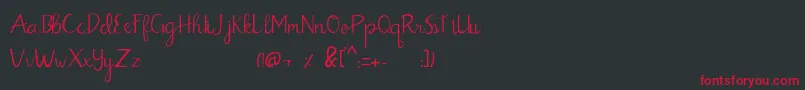 Billbo Demo Version Font – Red Fonts on Black Background