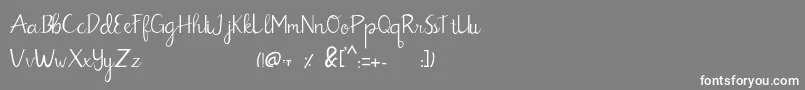 Billbo Demo Version Font – White Fonts on Gray Background