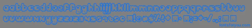 BILLD    Font – Blue Fonts on Gray Background