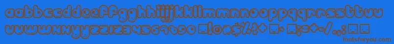 Подробнее о шрифте BILLD Шрифт BILLD – коричневые шрифты на синем фоне
