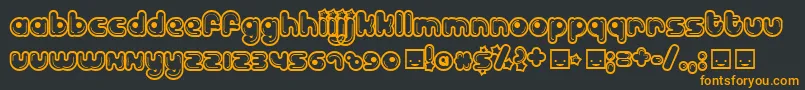 BILLD    Font – Orange Fonts on Black Background