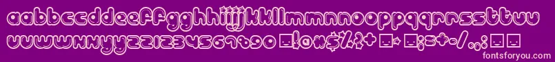 Weitere Informationen zur BILLD -Schriftart BILLD -Schriftart – Rosa Schriften auf violettem Hintergrund