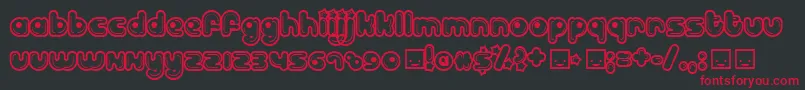 BILLD    Font – Red Fonts on Black Background