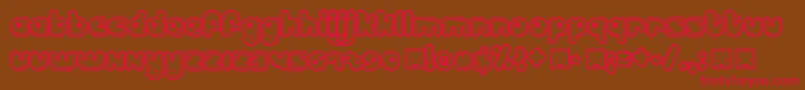 BILLD    Font – Red Fonts on Brown Background