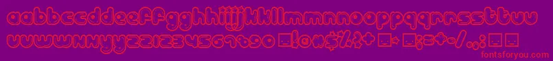 BILLD    Font – Red Fonts on Purple Background