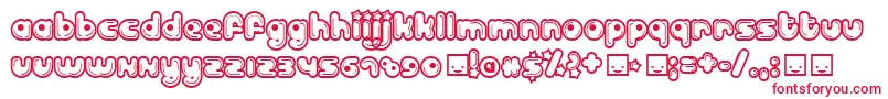 BILLD    Font – Red Fonts on White Background