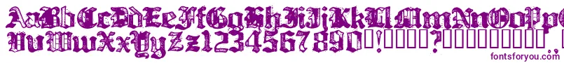 BILLH   -Schriftart – Violette Schriften