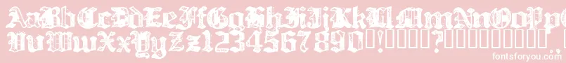 BILLH    Font – White Fonts on Pink Background