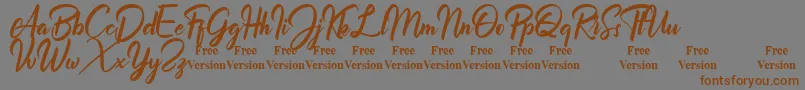 Billionthine Personal Use Only Font – Brown Fonts on Gray Background