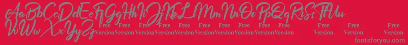 fuente Billionthine Personal Use Only – Fuentes Grises Sobre Fondo Rojo