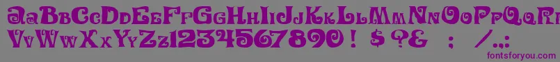 Festivalnights Font – Purple Fonts on Gray Background