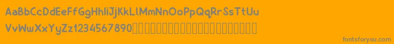 Billiony Font – Gray Fonts on Orange Background