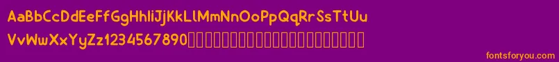 Billiony Font – Orange Fonts on Purple Background