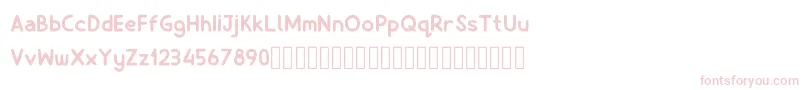 Billiony Font – Pink Fonts on White Background