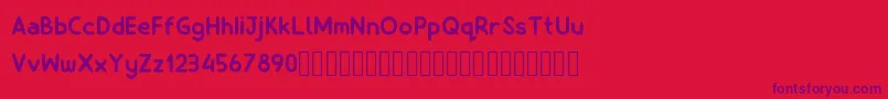 Billiony Font – Purple Fonts on Red Background