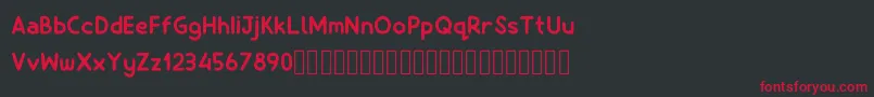 Billiony Font – Red Fonts on Black Background