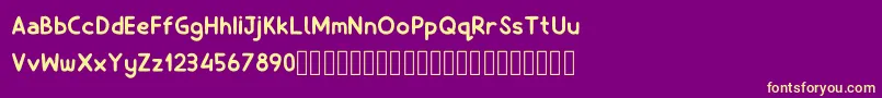 Billiony Font – Yellow Fonts on Purple Background