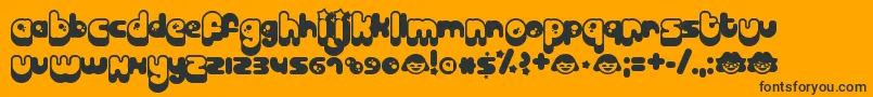 BILLO    Font – Black Fonts on Orange Background