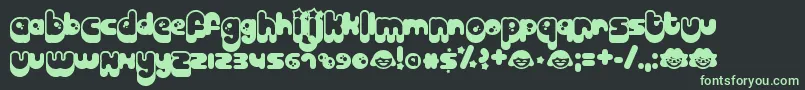 BILLO    Font – Green Fonts on Black Background