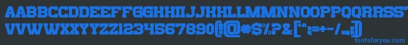 Bills Mafia Font – Blue Fonts on Black Background