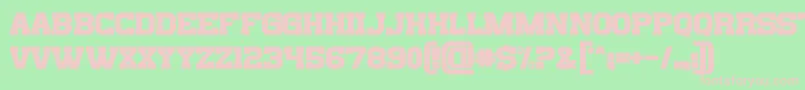 Bills Mafia Font – Pink Fonts on Green Background