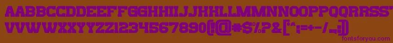 Bills Mafia Font – Purple Fonts on Brown Background