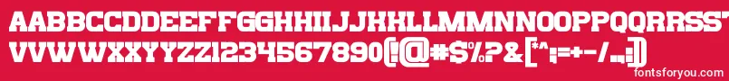 Bills Mafia Font – White Fonts on Red Background