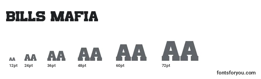 Bills Mafia Font Sizes