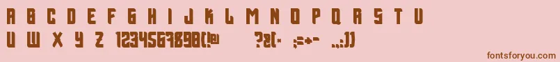 BillxAspekHndz Font – Brown Fonts on Pink Background