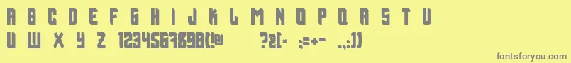 BillxAspekHndz Font – Gray Fonts on Yellow Background