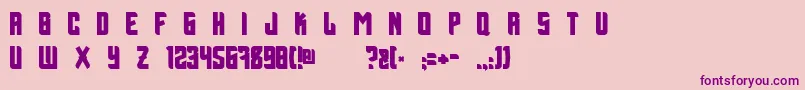 BillxAspekHndz-Schriftart – Violette Schriften auf rosa Hintergrund