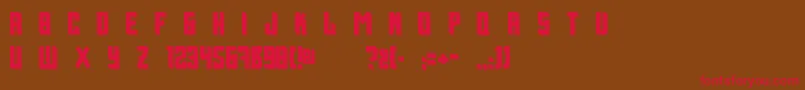 BillxAspekHndz Font – Red Fonts on Brown Background