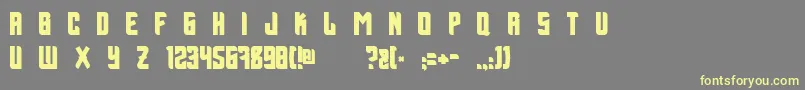 BillxAspekHndz Font – Yellow Fonts on Gray Background