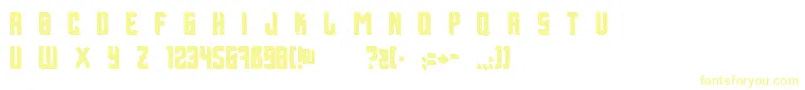 BillxAspekHndz Font – Yellow Fonts on White Background