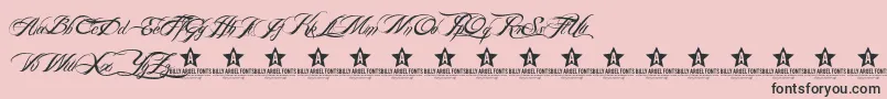 BILLY ARGEL TRIAL    Font – Black Fonts on Pink Background