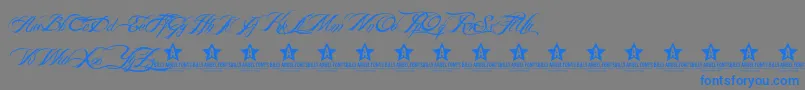 BILLY ARGEL TRIAL    Font – Blue Fonts on Gray Background