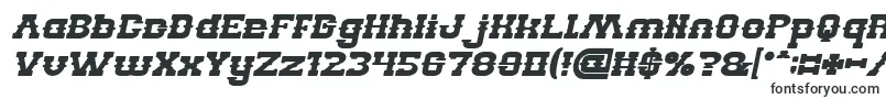 フォントBILLY THE KID Bold Italic – 浮き彫りのフォント