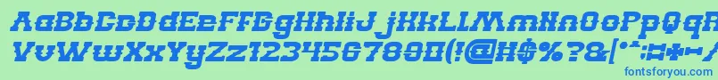 Подробнее о шрифте BILLY THE KID Bold Italic Шрифт BILLY THE KID Bold Italic – синие шрифты на зелёном фоне