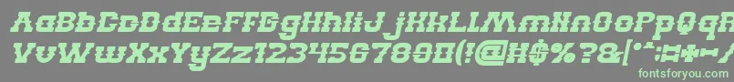 Weitere Informationen zur BILLY THE KID Bold Italic-Schriftart BILLY THE KID Bold Italic-Schriftart – Grüne Schriften auf grauem Hintergrund