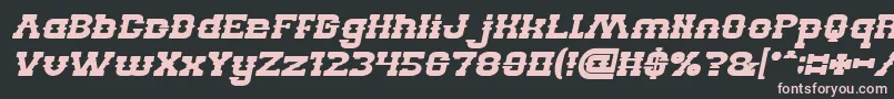 Weitere Informationen zur BILLY THE KID Bold Italic-Schriftart BILLY THE KID Bold Italic-Schriftart – Rosa Schriften auf schwarzem Hintergrund