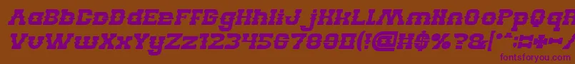 En savoir plus sur la police BILLY THE KID Bold Italic Police BILLY THE KID Bold Italic – polices violettes sur fond brun