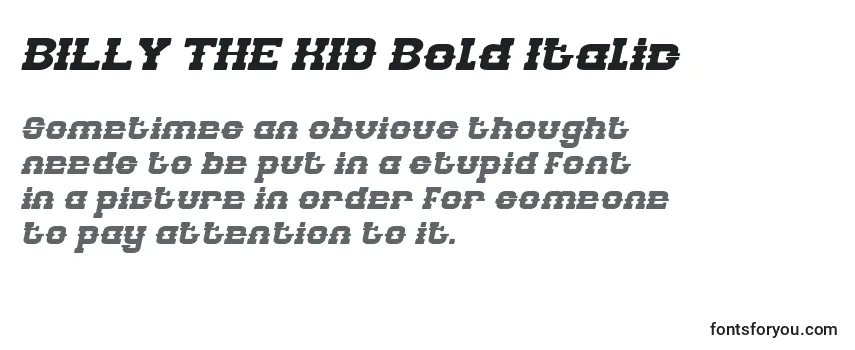 Fuente BILLY THE KID Bold Italic